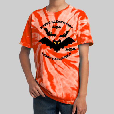  Youth Tie-Dye T-Shirt - Fall - Bats Thumbnail
