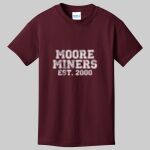 Youth Maroon T-Shirt - Moore Thumbnail
