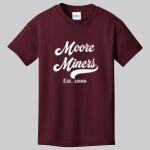 Youth Maroon T-Shirt - Moore Thumbnail