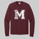 Adult Maroon Long Sleeve Shirt - Moore Thumbnail