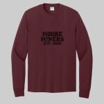 Adult Maroon Long Sleeve Shirt - Moore Thumbnail