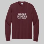 Adult Maroon Long Sleeve Shirt - Moore Thumbnail