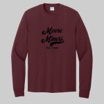 Adult Maroon Long Sleeve Shirt - Moore Thumbnail
