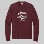 Adult Maroon Long Sleeve Shirt - Moore Thumbnail